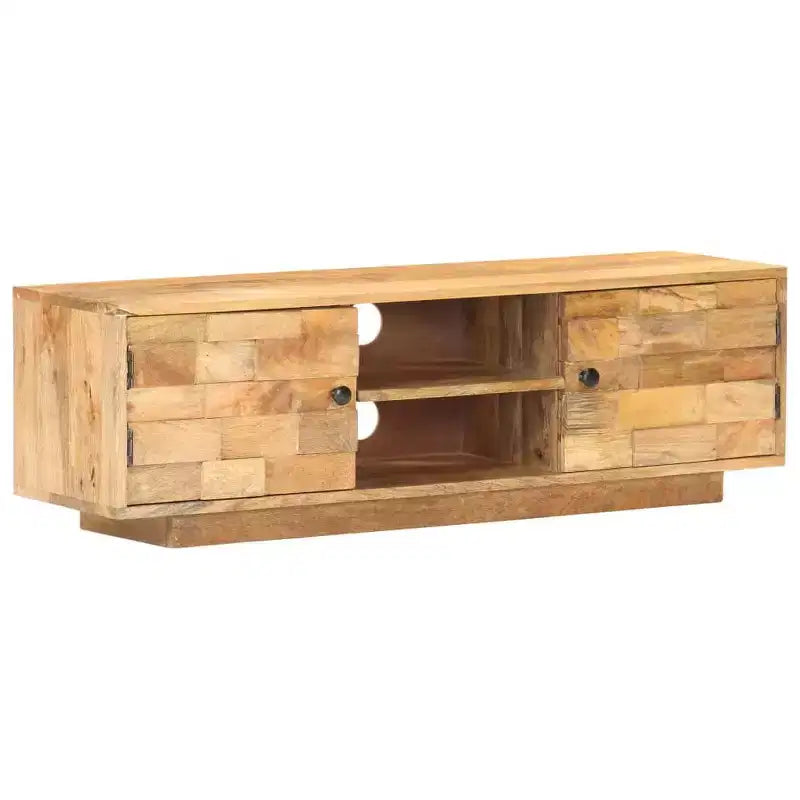 TV Cabinet 45.7x11.8x13.8 Solid Mango Wood