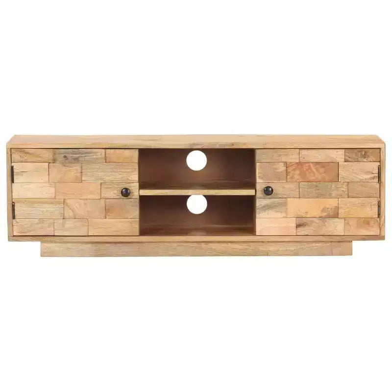 TV Cabinet 45.7x11.8x13.8 Solid Mango Wood