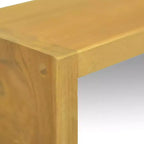 Pensile con Specchio e Ripiano Aperto - Mobiletto Specchio Durevole a Tutta Altezza - Mobile da Bagno in Legno Massello di Teak - 30x10x40 cm - Marrone