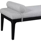 Meridian Furniture, Panca in tessuto testurizzato lino Priscilla