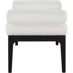 Meridian Furniture, Panca in tessuto testurizzato lino Priscilla