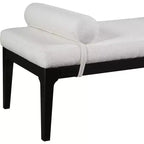 Meridian Furniture, Panca in tessuto testurizzato lino Priscilla