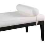 Meridian Furniture, Panca in tessuto testurizzato lino Priscilla