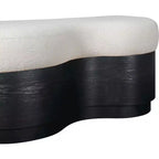 Meridian Furniture, Panca in Velluto Pelliccia Savoy