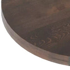 Piano del tavolo rotondo Flash Furniture Bennett in legno massello spesso 3,8 cm per interni