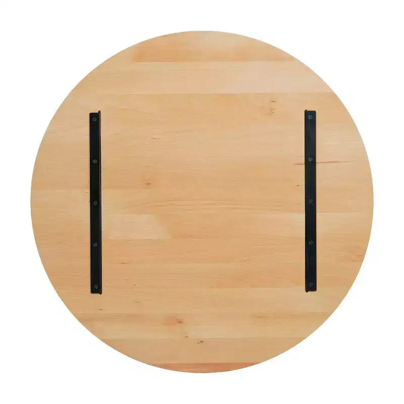 Flash Furniture Bennett Solid Wood Indoor 1.5 Inch Thick Round Tabletop