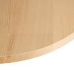 Piano del tavolo rotondo Flash Furniture Bennett in legno massello spesso 3,8 cm per interni