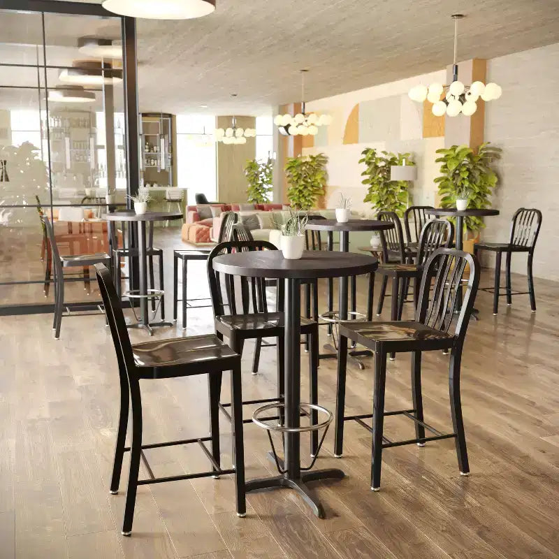 Flash Furniture Bennett Solid Wood Indoor 1.5 Inch Thick Round Tabletop