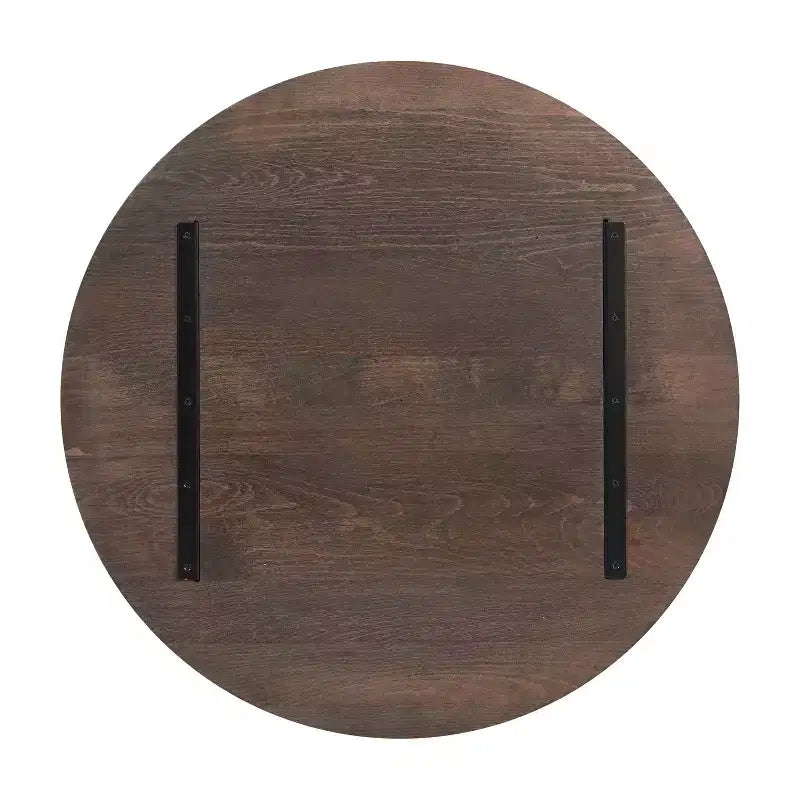 Flash Furniture Bennett Solid Wood Indoor 1.5 Inch Thick Round Tabletop