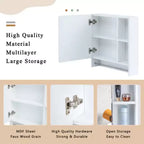 Bathroom Mirror Cabinet Wall Mounted,Medicine Cabinet,Over The Toilet Storage Cabinet with Shelves