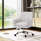 GDFStudio Morgan Mid-Century Modern Adjustable Height Fabric Home Office Chair