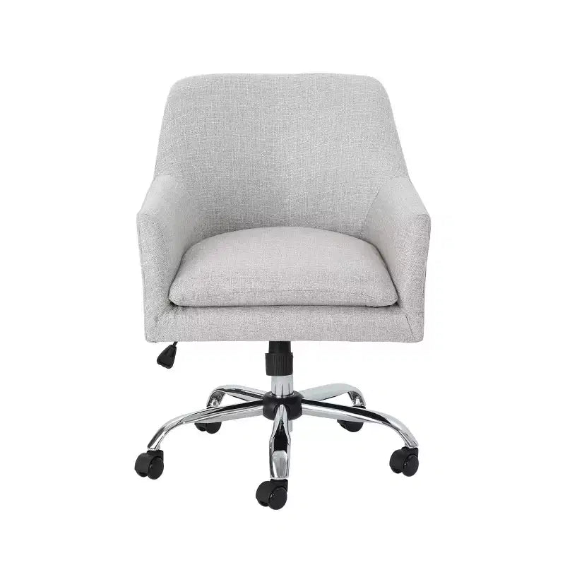 Morgan Mid-Century Modern Adjustable Height Fabric Home Office Chair