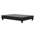 Carter Dark Grey Upholstered Platform Bed Frame