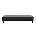 Telaio Letto Imbottito con Piattaforma Carter Grigio Scuro