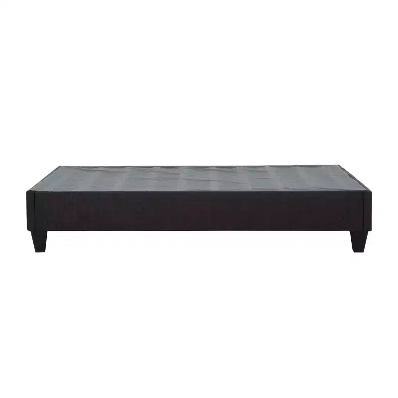 Carter Dark Grey Upholstered Platform Bed Frame