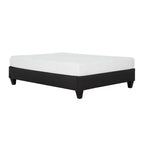 Telaio Letto Imbottito con Piattaforma Carter Grigio Scuro