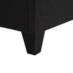 Telaio Letto Imbottito con Piattaforma Carter Grigio Scuro