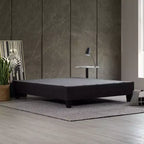 Telaio Letto Imbottito con Piattaforma Carter Grigio Scuro