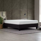 Telaio Letto Imbottito con Piattaforma Carter Grigio Scuro