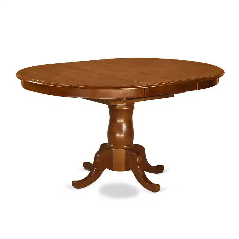 Belmont Dining Room Set - Oval Dining Leaf With Dining Chairs, Saddle Brown