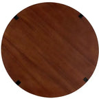 Set di 2 tavolini da caffè, tavolino da cocktail rotondo, tavolino da centro, tavolino laterale, tavolino da divano, marrone e nero