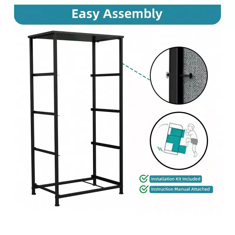 Cassettiera con 4 cassetti, mobile contenitore in tessuto, unità organizer per soggiorno, corridoio, armadi, robusto telaio in acciaio, piano in legno