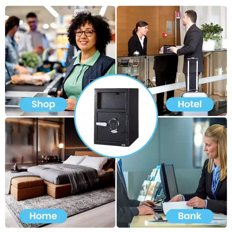 Depository Safe Heavy Duty, Digital Drop Safe for Cash