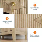Cassettiera a 6 cassetti con scanalature 54 - Armadio contenitore moderno in legno per camera da letto e soggiorno