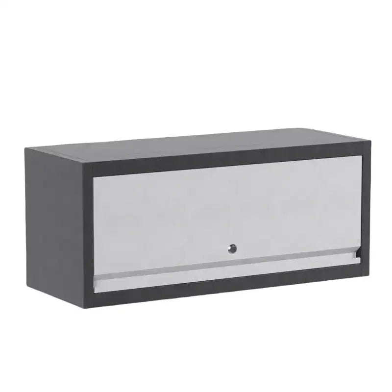 Wall Mounted Storage Cabinet with Doors, Floating Metal Cabinet for Garage, Kitchen, and Workshop Organization