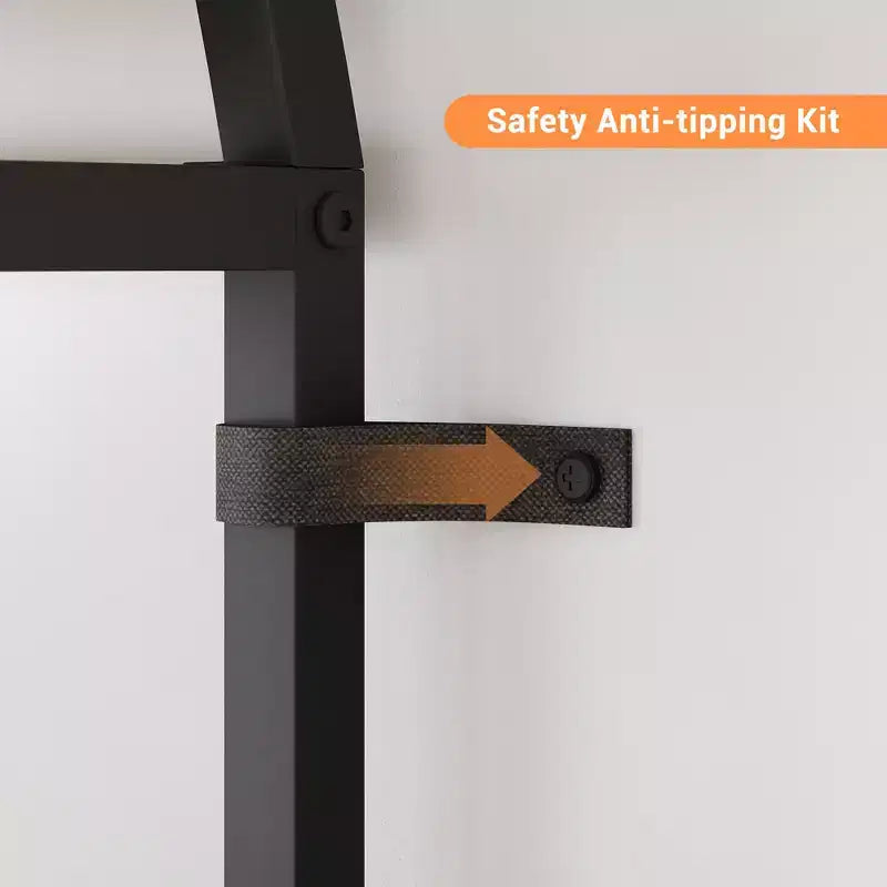 Libreria a 6 ripiani, Libreria di lusso ad arco, Design moderno in metallo e legno, Adatta per soggiorno, ufficio e camera da letto