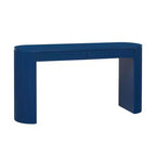 Consolle Modern Ribbed di Casa con 2 cassetti, elegante tavolo da ingresso o da toeletta