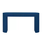 Consolle Modern Ribbed di Casa con 2 cassetti, elegante tavolo da ingresso o da toeletta