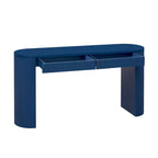 Consolle Modern Ribbed di Casa con 2 cassetti, elegante tavolo da ingresso o da toeletta