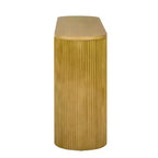 Consolle Modern Ribbed di Casa con 2 cassetti, elegante tavolo da ingresso o da toeletta