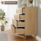 Cassettiera a 8 cassetti, comò moderno in legno per camera da letto con cassetti contenitori, mobile TV in stile rustico per soggiorno, camera da letto