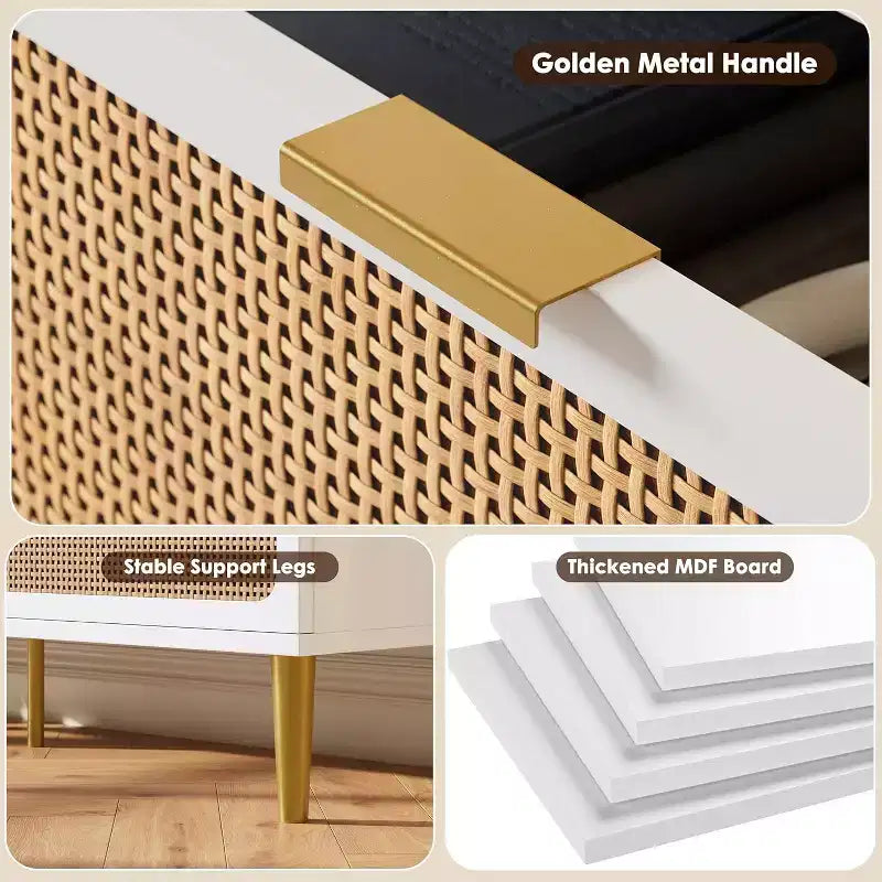 Cassettiera a 8 cassetti, comò moderno in legno per camera da letto con cassetti contenitori, mobile TV in stile rustico per soggiorno, camera da letto