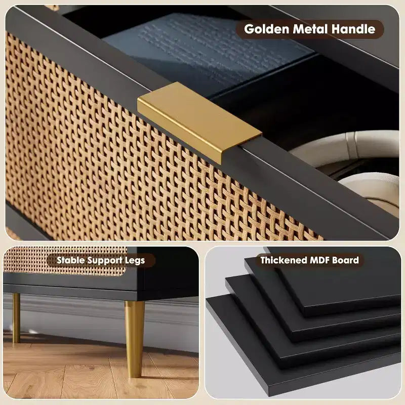 Cassettiera a 8 cassetti, comò moderno in legno per camera da letto con cassetti contenitori, mobile TV in stile rustico per soggiorno, camera da letto